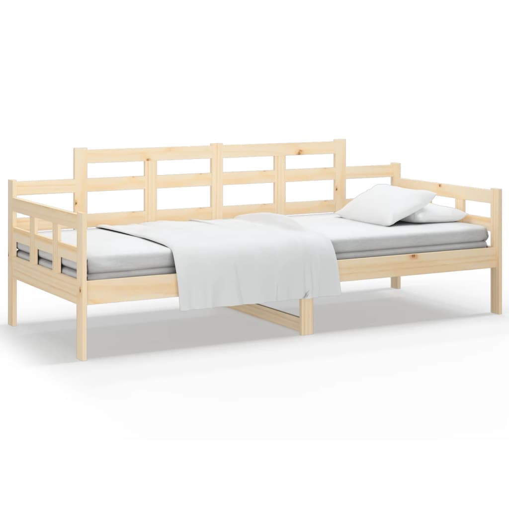 Slaapbank Massief Grenenhout 90X190 Cm 90 x 190 cm Naturel