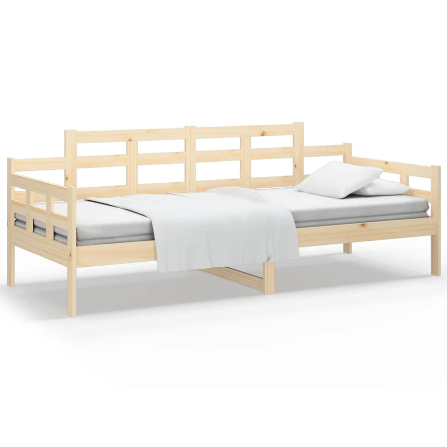 Slaapbank Massief Grenenhout 90X190 Cm 90 x 190 cm Naturel