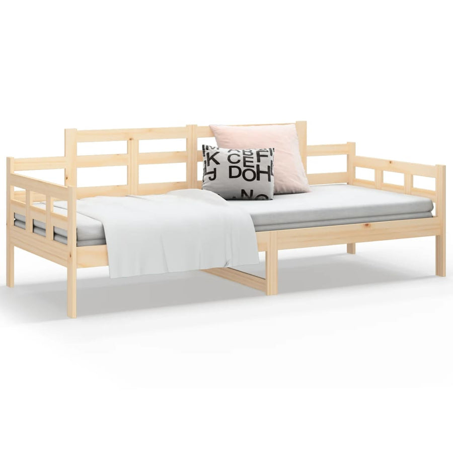Slaapbank Massief Grenenhout 90X190 Cm 90 x 190 cm Naturel