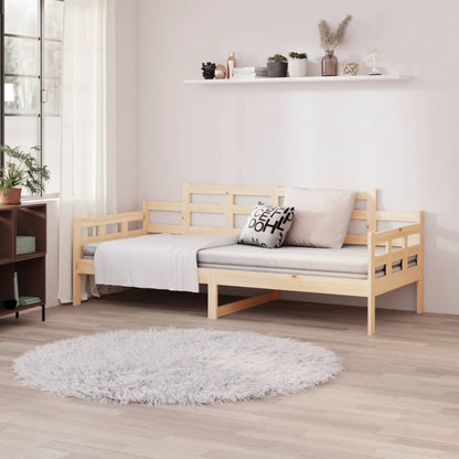 Slaapbank Massief Grenenhout 90X190 Cm 90 x 190 cm Naturel