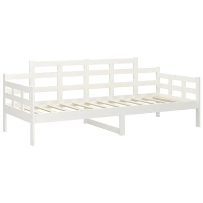Slaapbank Massief Grenenhout Wit 90X190 Cm 90 x 190 cm