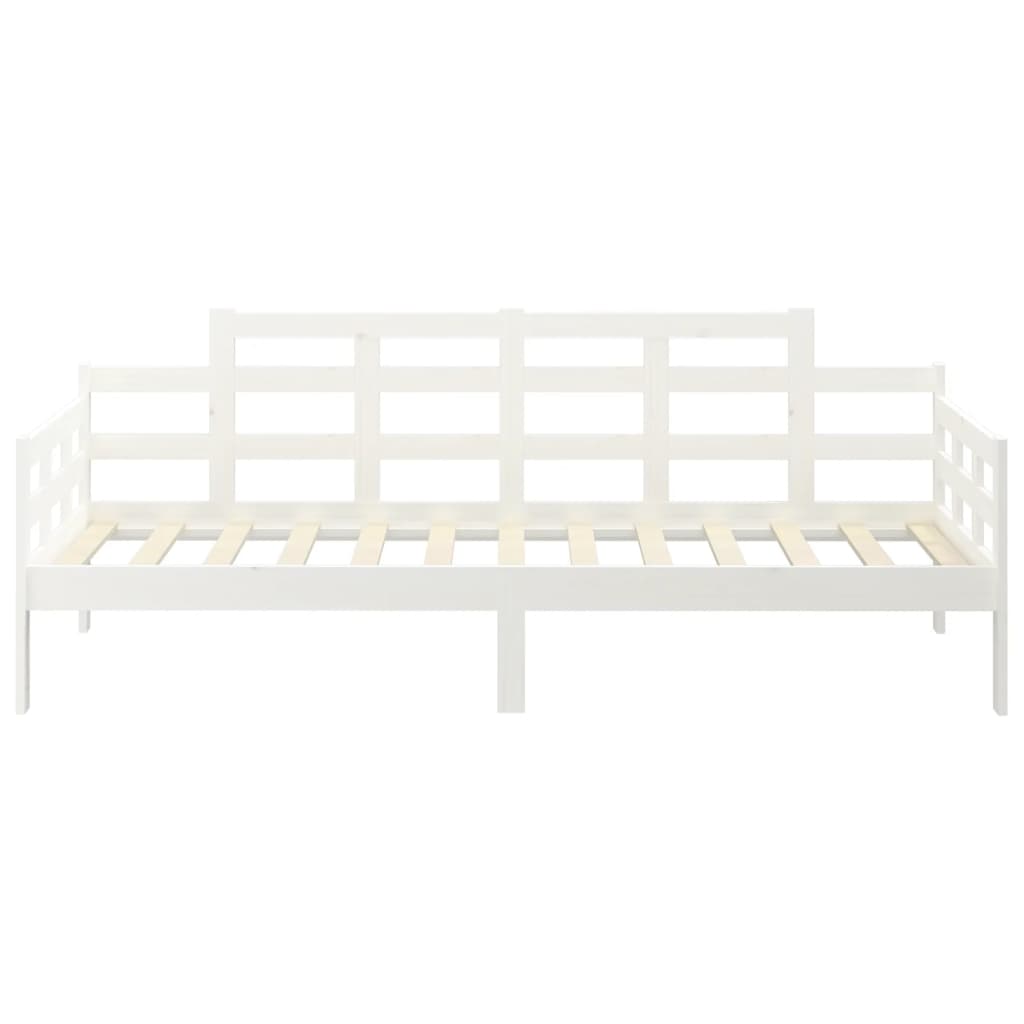Slaapbank Massief Grenenhout Wit 90X190 Cm 90 x 190 cm