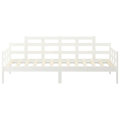 Slaapbank Massief Grenenhout Wit 90X190 Cm 90 x 190 cm