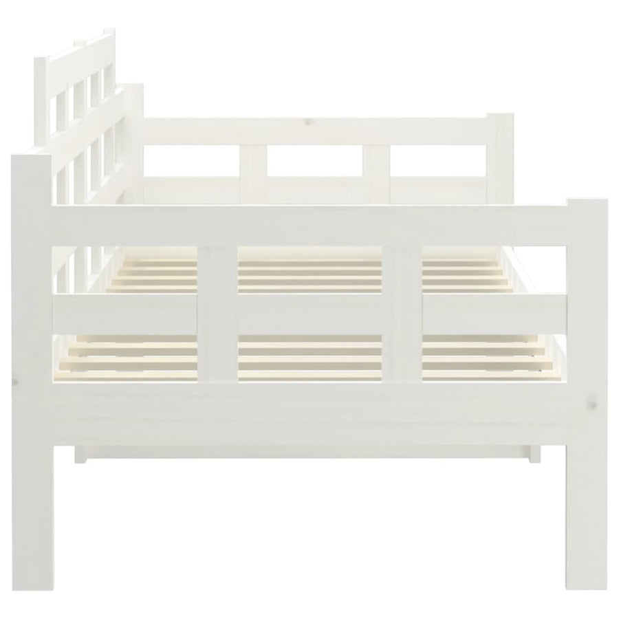 Slaapbank Massief Grenenhout Wit 90X190 Cm 90 x 190 cm