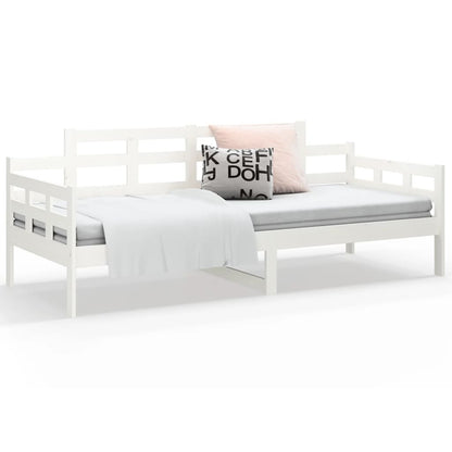 Slaapbank Massief Grenenhout Wit 90X190 Cm 90 x 190 cm