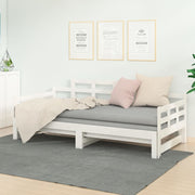 Slaapbank massief grenenhout wit 2x(90x190) cm