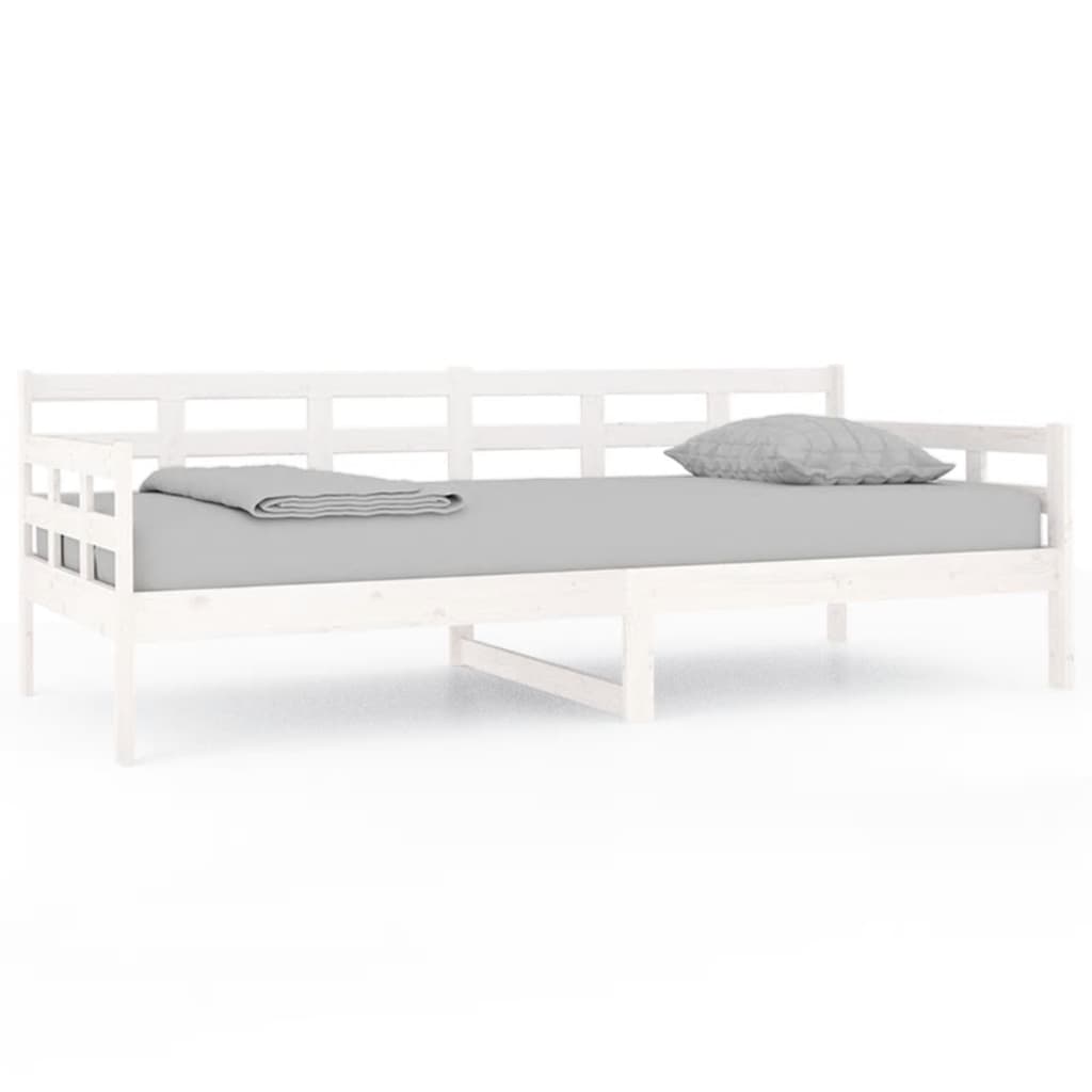 Slaapbank Massief Grenenhout Wit 90X200 Cm
