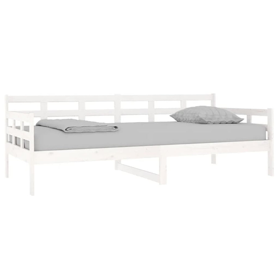 Slaapbank Massief Grenenhout Wit 90X200 Cm