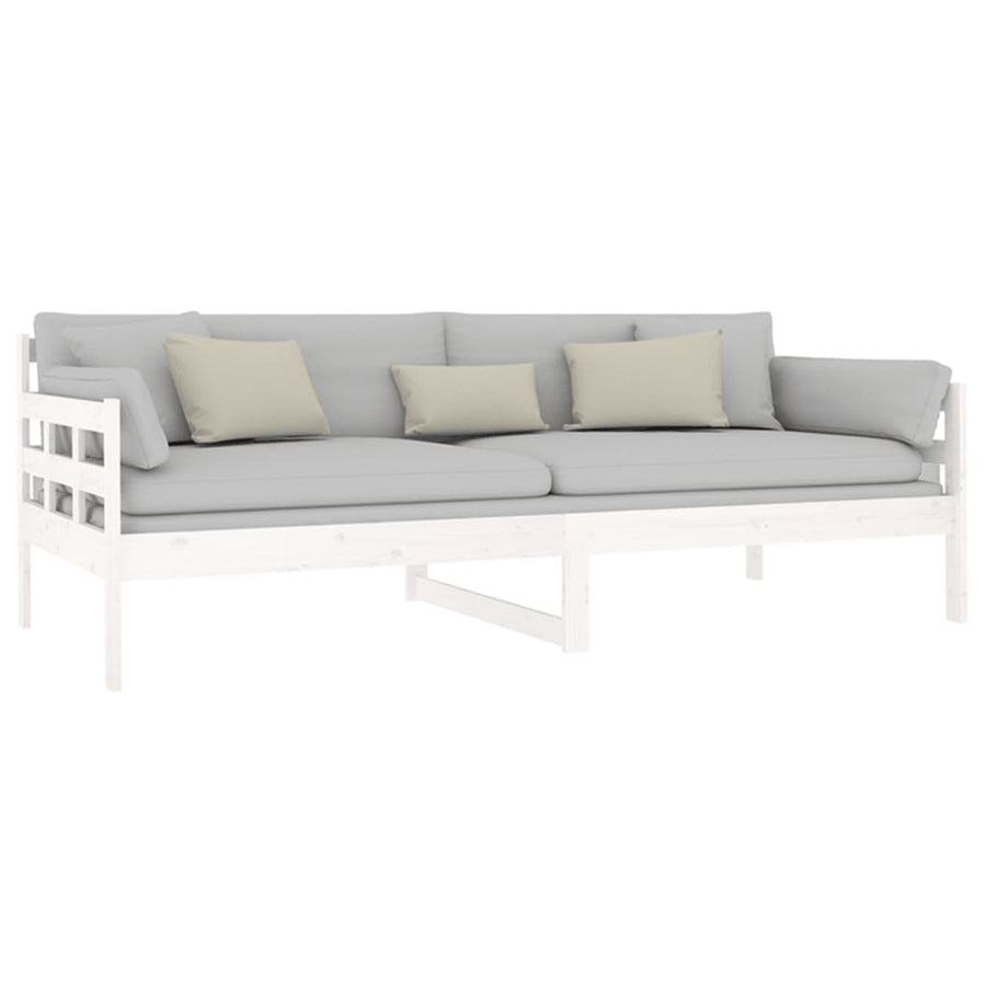 Slaapbank Massief Grenenhout Wit 90X200 Cm