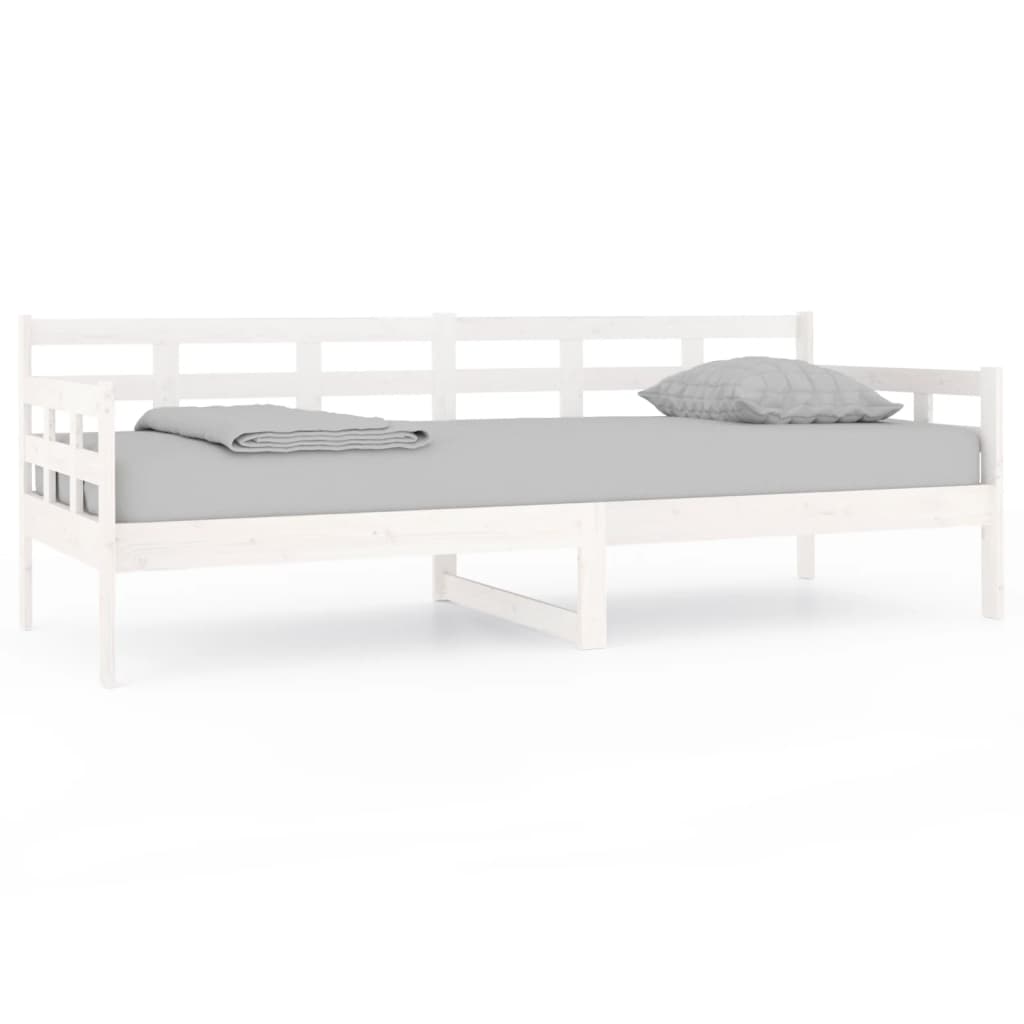 Slaapbank Massief Grenenhout Wit 80X200 Cm