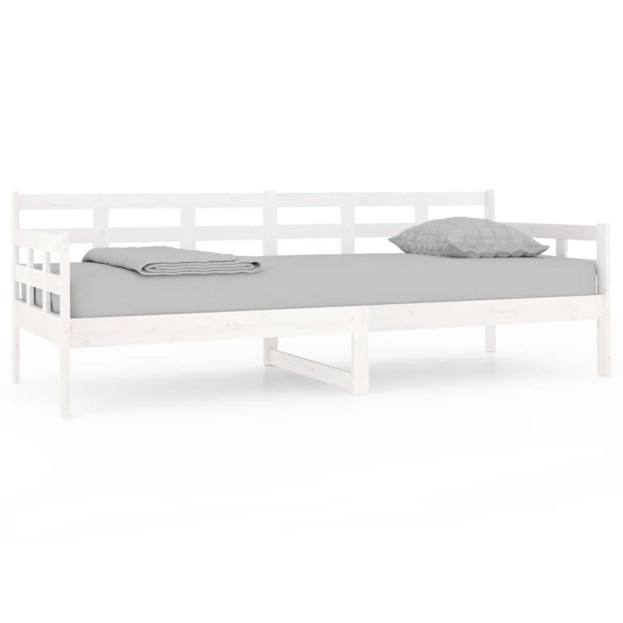 Slaapbank Massief Grenenhout Wit 80X200 Cm