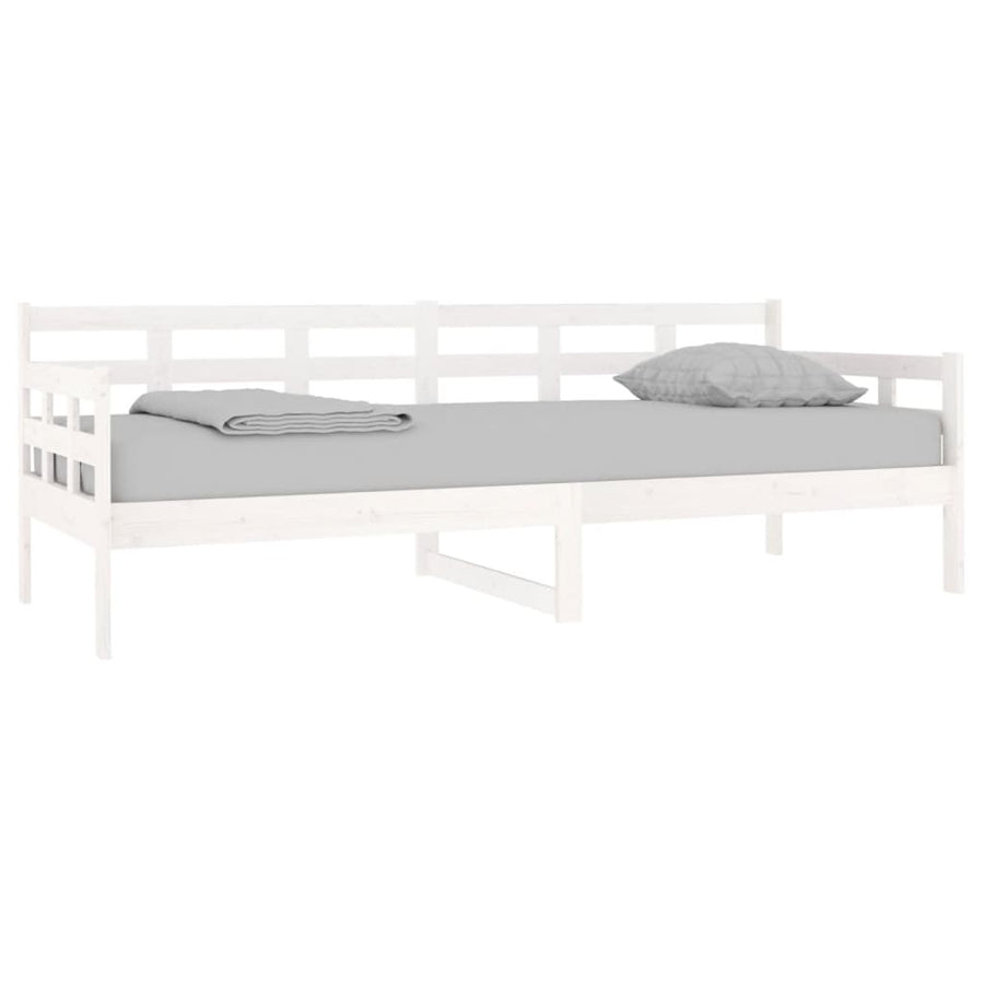 Slaapbank Massief Grenenhout Wit 80X200 Cm