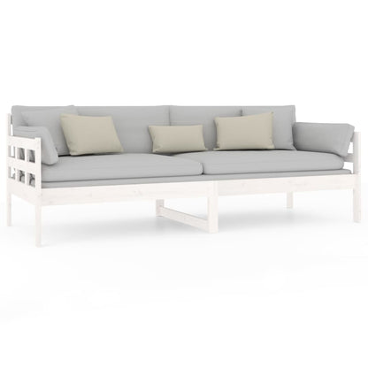 Slaapbank Massief Grenenhout Wit 80X200 Cm