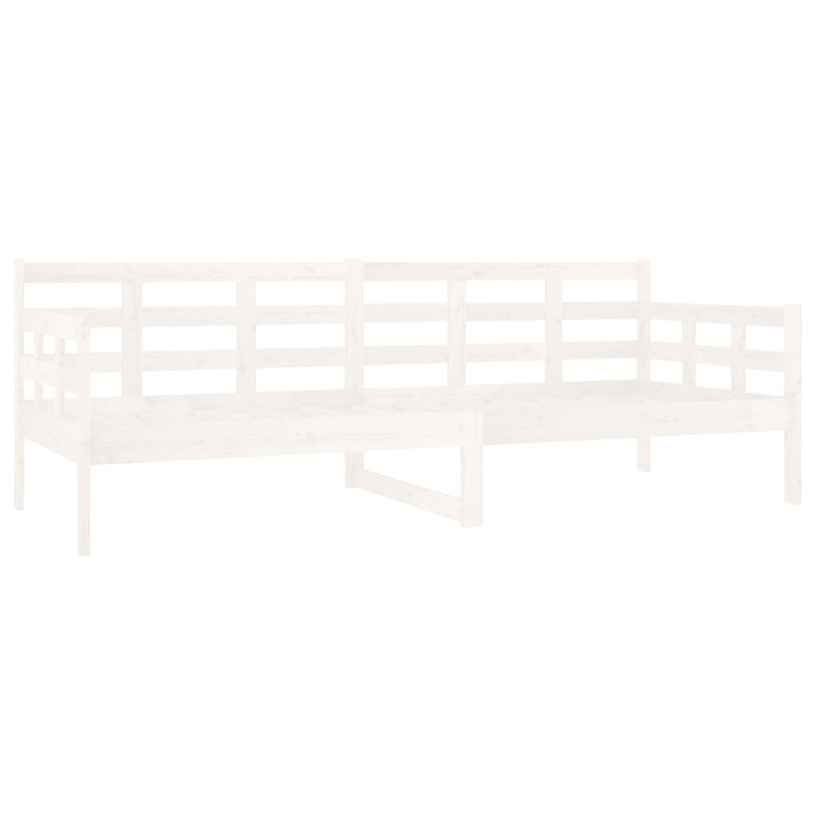 Slaapbank Massief Grenenhout Wit 80X200 Cm