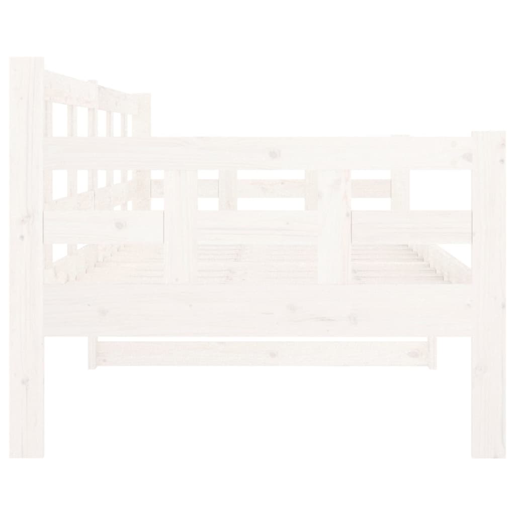 Slaapbank Massief Grenenhout Wit 80X200 Cm