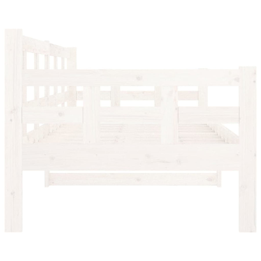 Slaapbank Massief Grenenhout Wit 80X200 Cm