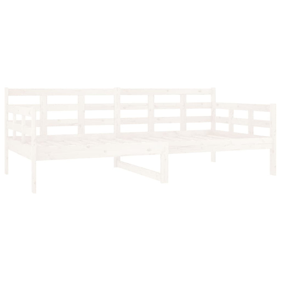 Slaapbank Massief Grenenhout Wit 90X190 Cm