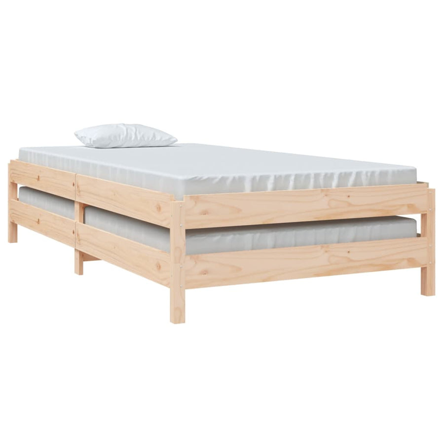 Bed Stapelbaar 100X200 Cm Massief Grenenhout