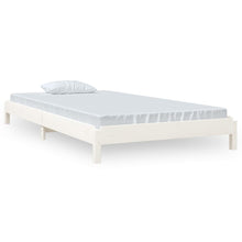 Bed Stapelbaar 100X200 Cm Massief Grenenhout Wit