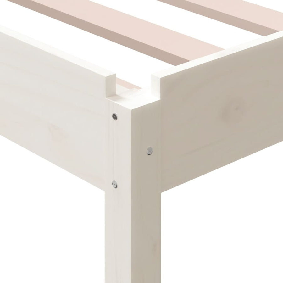 Bed Stapelbaar 100X200 Cm Massief Grenenhout Wit