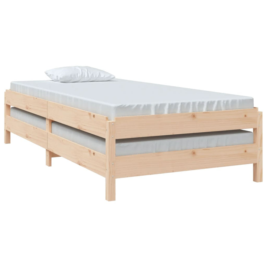 Bed Stapelbaar 90X190 Cm Massief Grenenhout