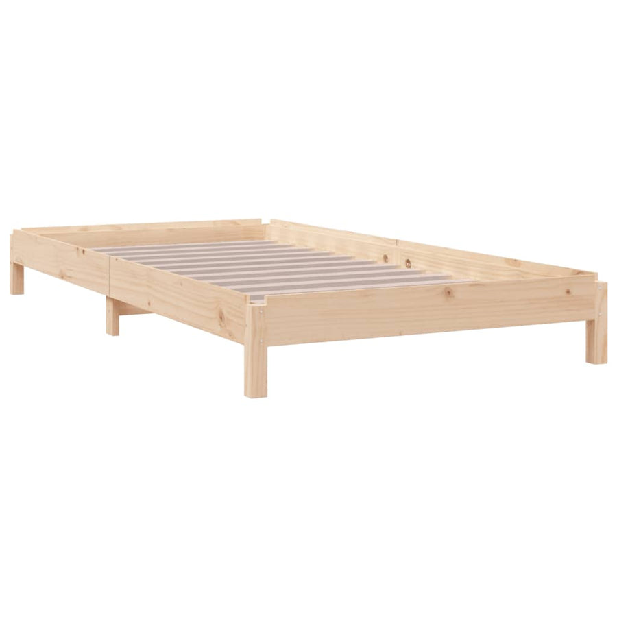 Bed Stapelbaar 90X190 Cm Massief Grenenhout