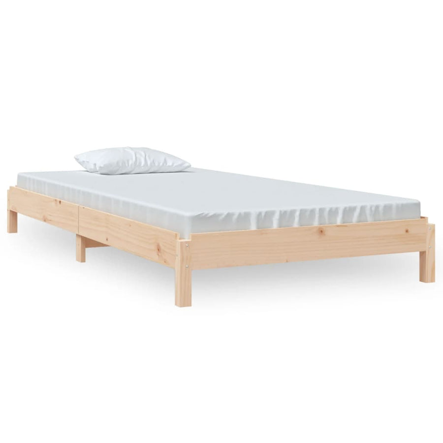 Bed Stapelbaar 75X190 Cm Massief Grenenhout