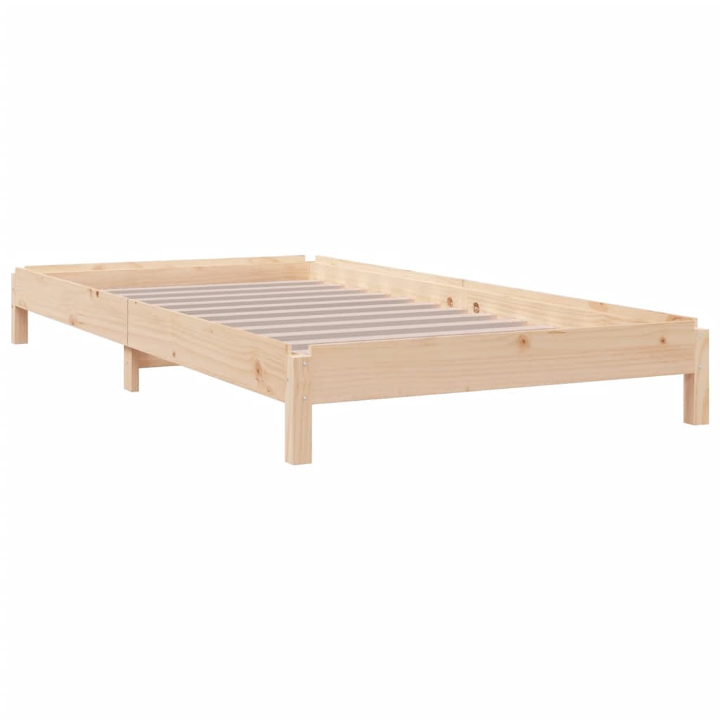 Bed Stapelbaar 75X190 Cm Massief Grenenhout