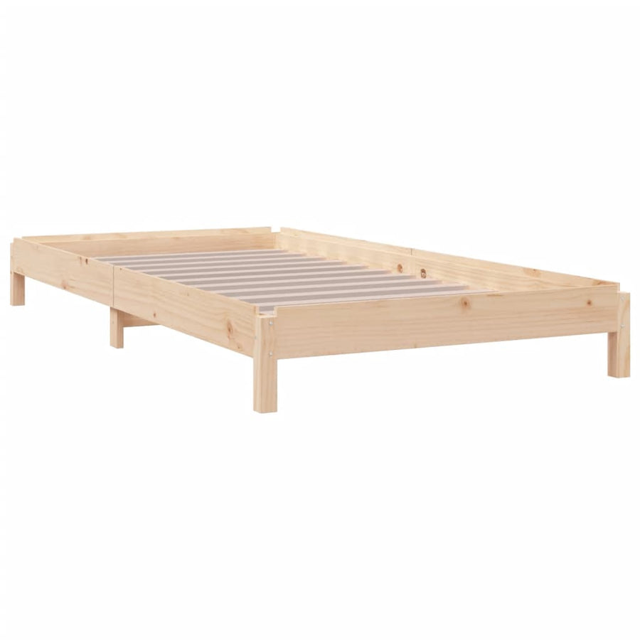 Bed Stapelbaar 75X190 Cm Massief Grenenhout
