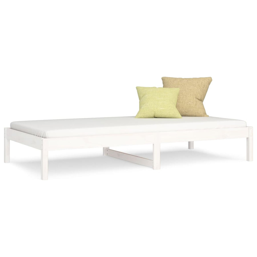 Slaapbank Massief Grenenhout 90 x 200 cm Wit