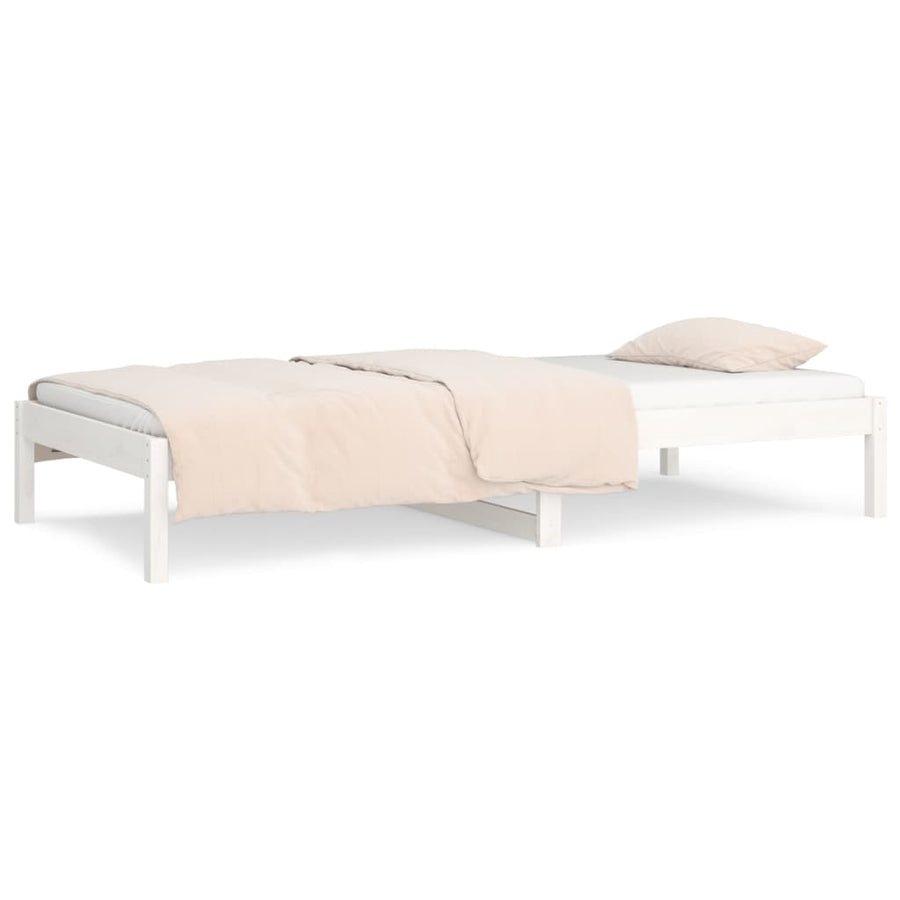 Slaapbank Massief Grenenhout 90 x 200 cm Wit