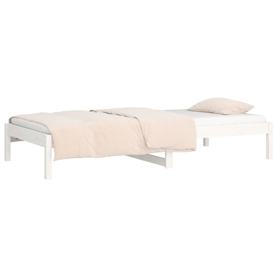 Slaapbank Massief Grenenhout 90 x 200 cm Wit
