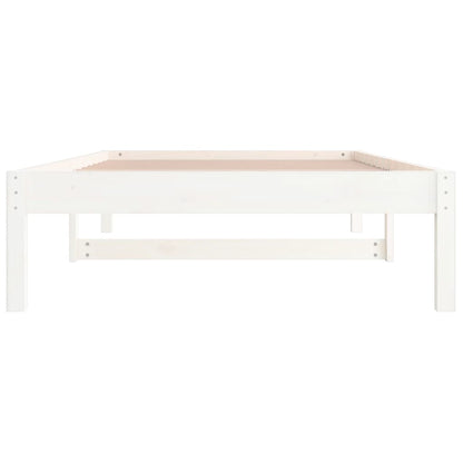 Slaapbank Massief Grenenhout 90 x 200 cm Wit