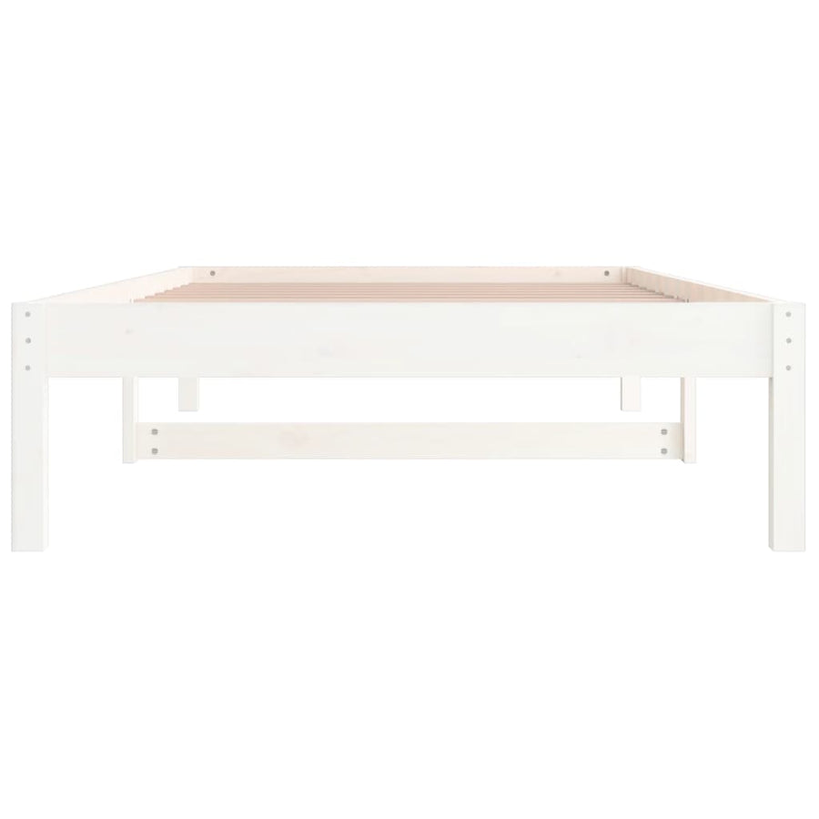 Slaapbank Massief Grenenhout 90 x 200 cm Wit