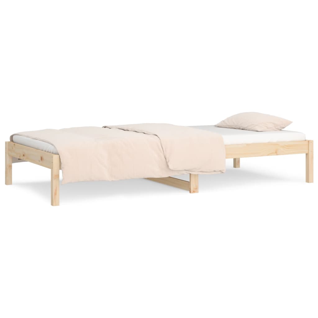 Slaapbank 80x200 cm massief grenenhout 80 x 200 cm Naturel