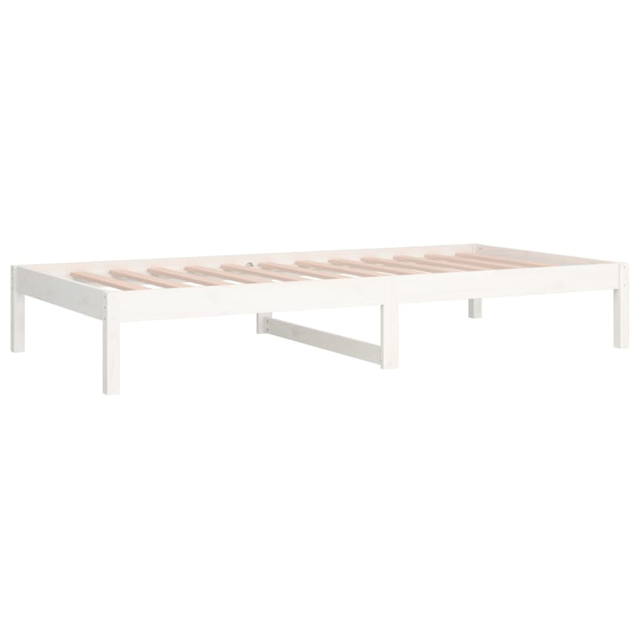 Slaapbank Massief Grenenhout 80 x 200 cm Wit