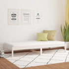 Daybed without mattress 80x200 cm solid pine wood white