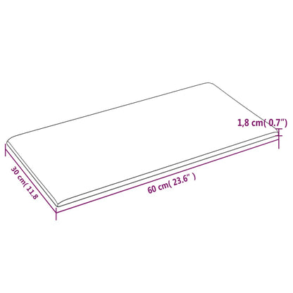 Wandpanelen 12 st 2,16 m² 60x30 cm fluweel roze 60 x 30 cm