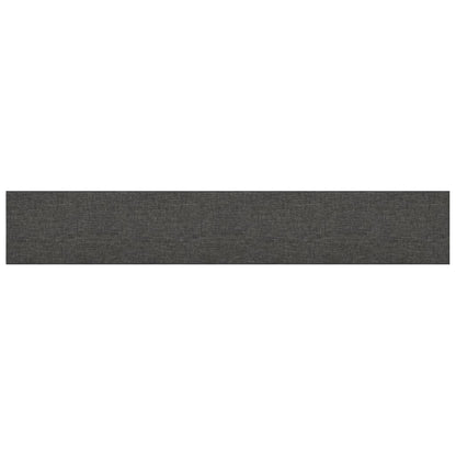 Wandpanelen 12 st 1,62 m² 90x15 cm stof donkergrijs 90 x 15 cm Rechthoekig