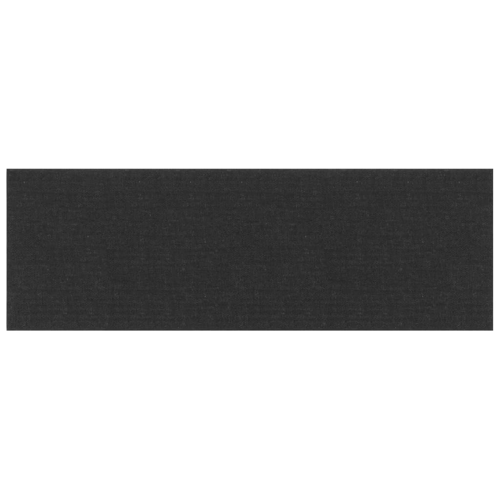 Wandpanelen 3,24 M² Stof Zwart 90 x 30 cm Rechthoekig
