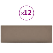 Wandpanelen 3,24 M² Kunstleer Kleurig Cappuccino 90 x 30 cm Rechthoekig