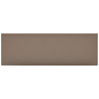 Wandpanelen 3,24 M² Kunstleer Kleurig Cappuccino 90 x 30 cm Rechthoekig