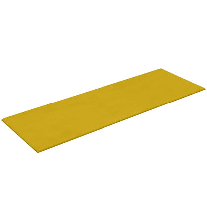 Wandhoofdbord 12 pcs Geel Fluweel