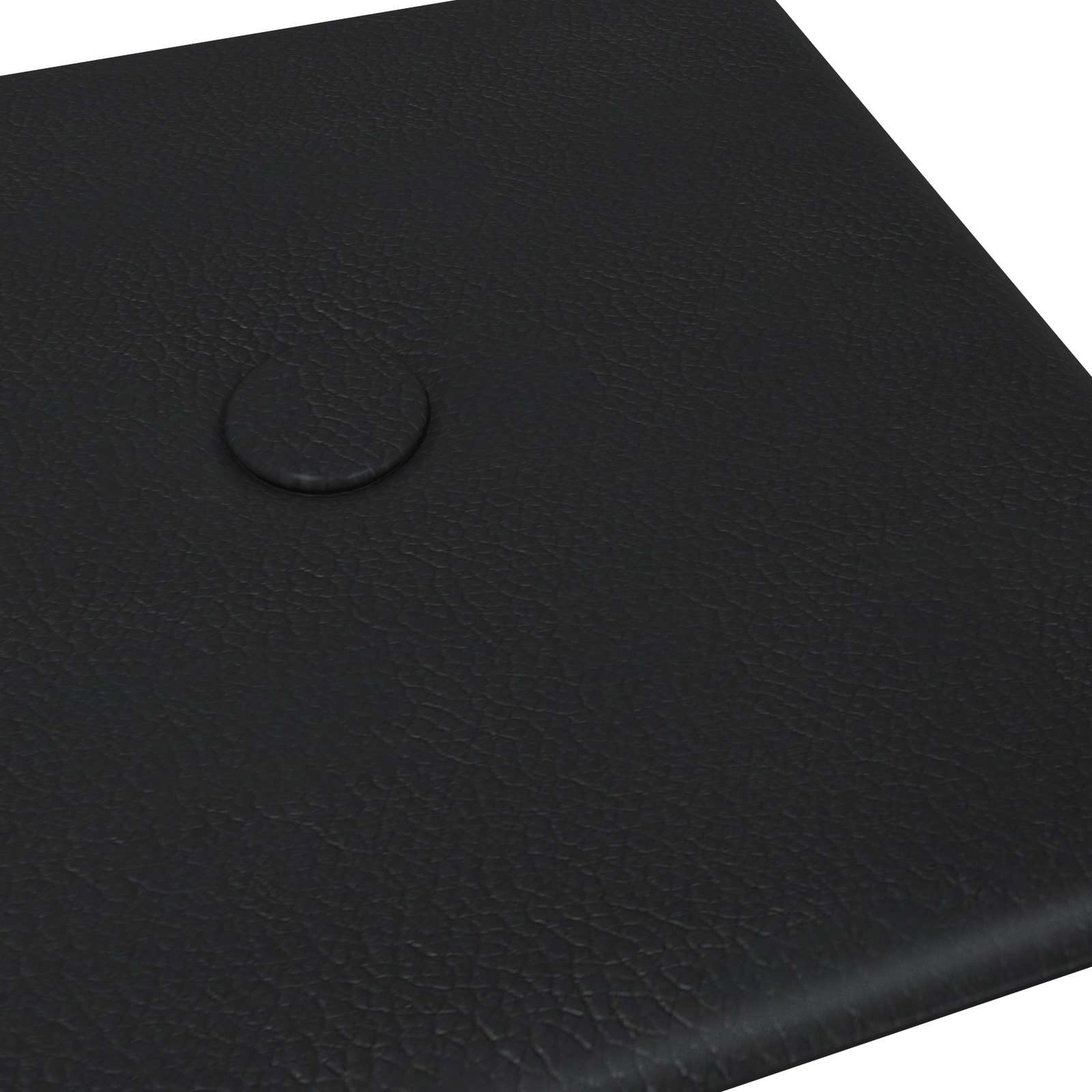 Wandhoofdbord 12 pcs Zwart 30 x 15 cm Nep Leer