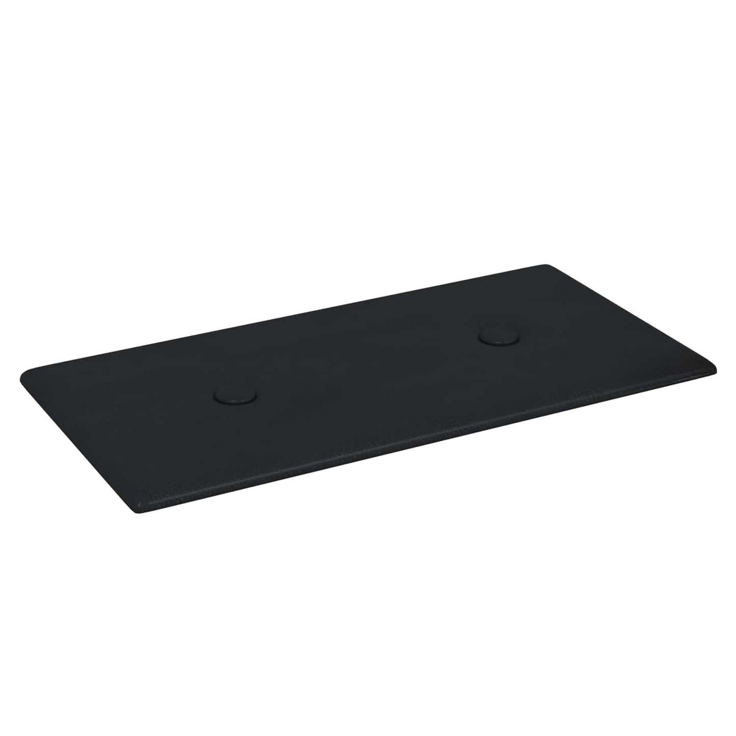Wandhoofdbord 12 pcs Zwart 30 x 15 cm Nep Leer