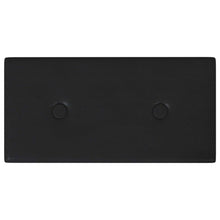 Wandhoofdbord 12 pcs Zwart 30 x 15 cm Nep Leer