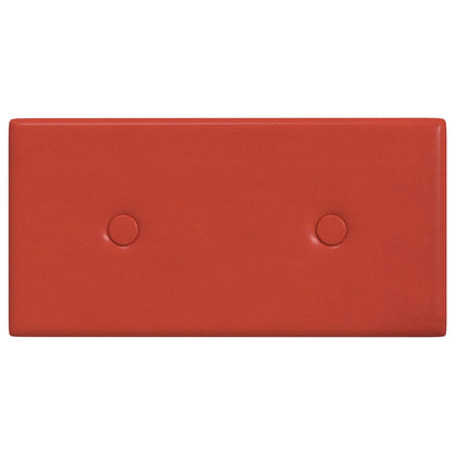 Wandhoofdbord 12 pcs Rood 30 x 15 cm Nep Leer