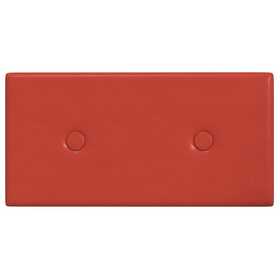 Wandhoofdbord 12 pcs Rood 30 x 15 cm Nep Leer