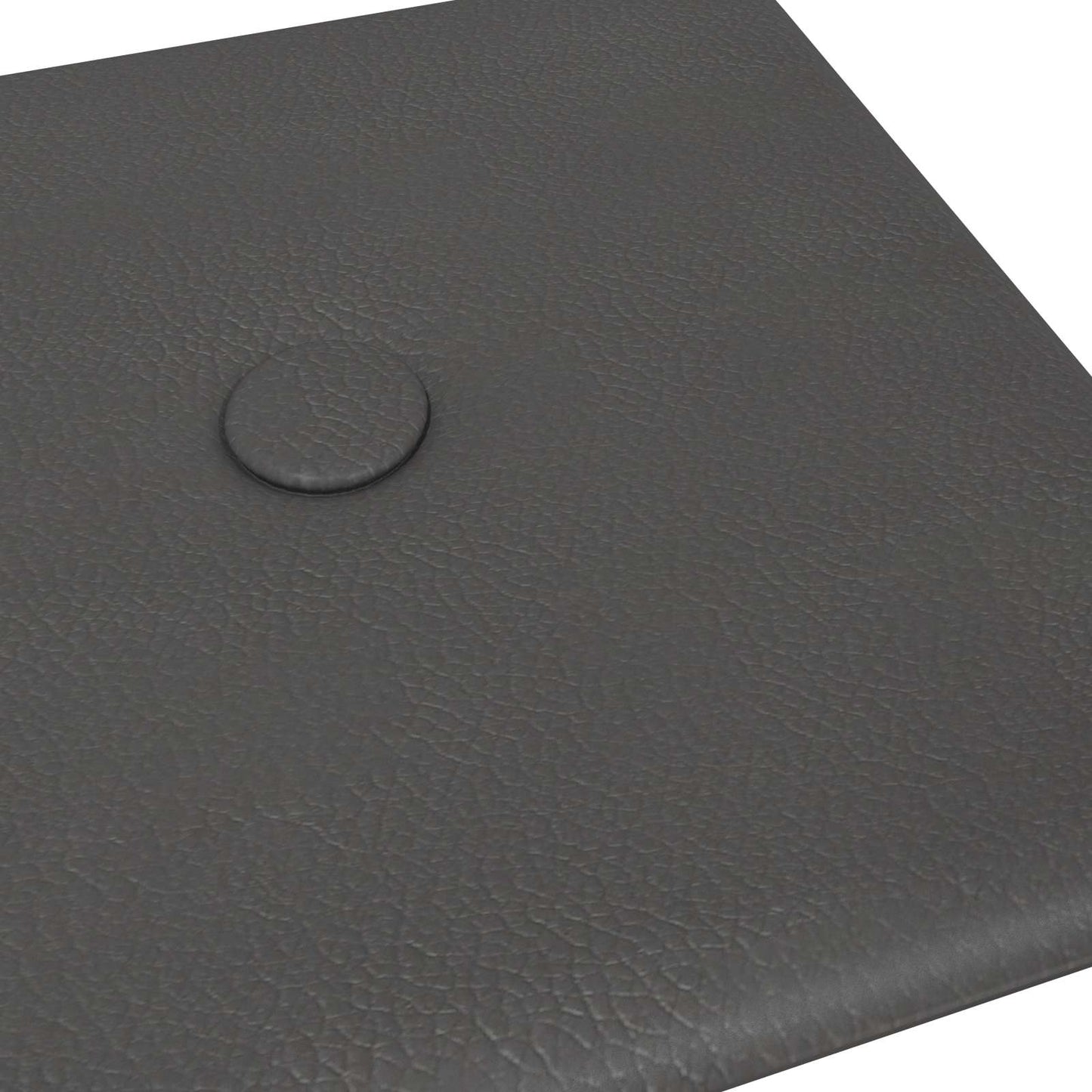 Wandhoofdbord 12 pcs Grijs 30 x 15 cm Nep Leer