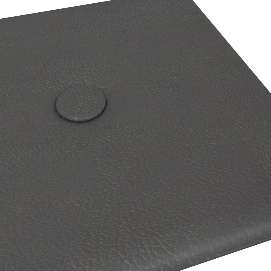 Wandhoofdbord 12 pcs Grijs 30 x 15 cm Nep Leer